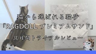 猫から選ばれる猫砂 国産ベントナイト「RAGDOLLプレミアムサンド」30日間トライアルレビュー
